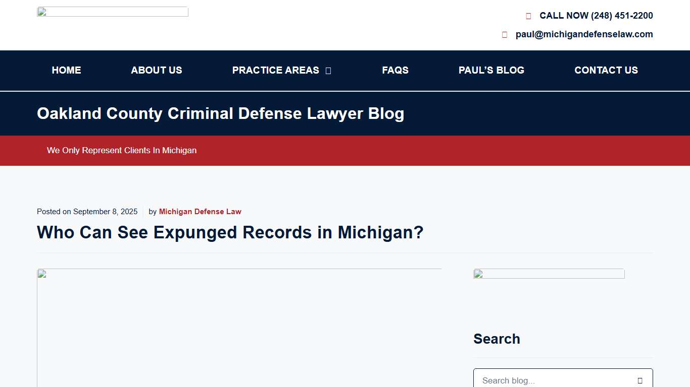 Who Can See Expunged Records in Michigan? ⚖️ - Updated Sept 2025